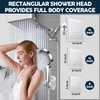 Shower Head,8”Rain Shower Head with Handheld Spray Combo with 11''