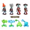 8 Piezas De La Colección Plantas Vs Zombies Juguete Models