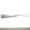 Machida Tetoron Yokomaki Tassel, Ornament, Accessory Tassel, Polyester Tassels (Silver)