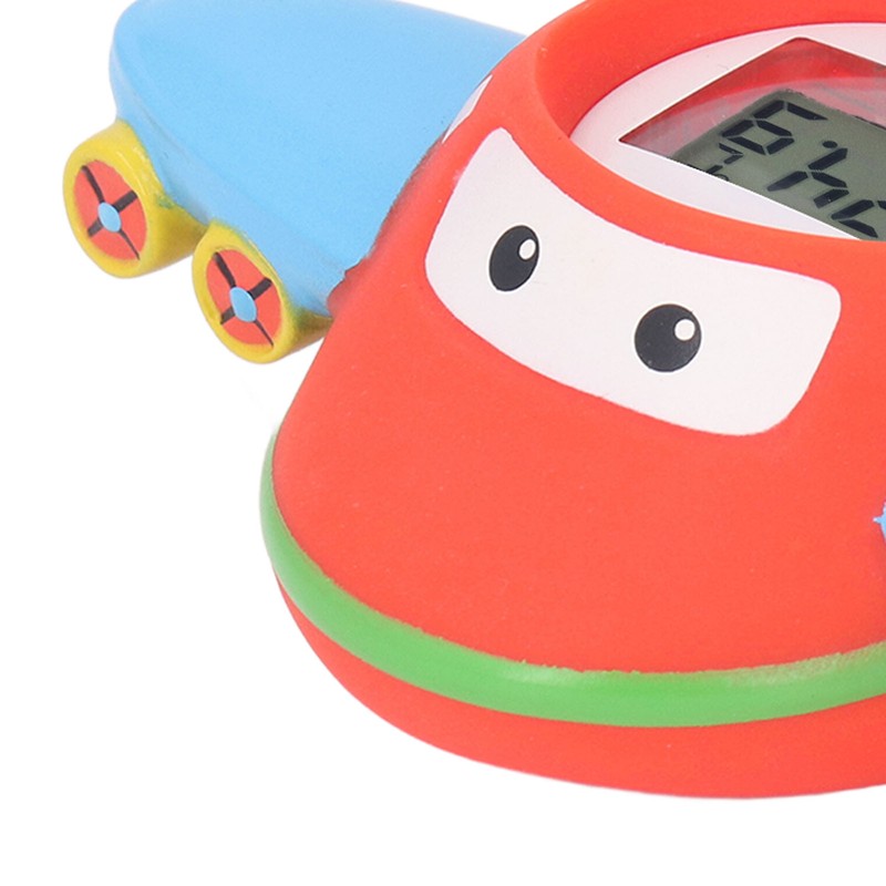 Baby Bath Thermometer IPX7 Waterproof Accurate Cartoon Airplane Shape Small
