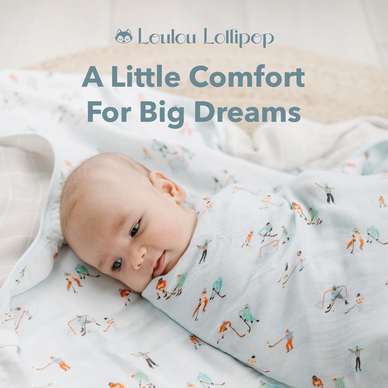 Loulou Lollipop Muslin Swaddle Blanket for Baby Boy & Baby