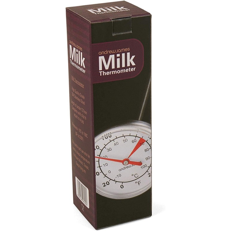 Andrew James Milk Thermometer with Clip for Frothing Jug |