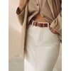 NEXT Regular Fit Polyurethane Belt, Tan Brown, L
