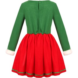 Disfraz de elfo de Navidad para niñas y niños (3-5T)