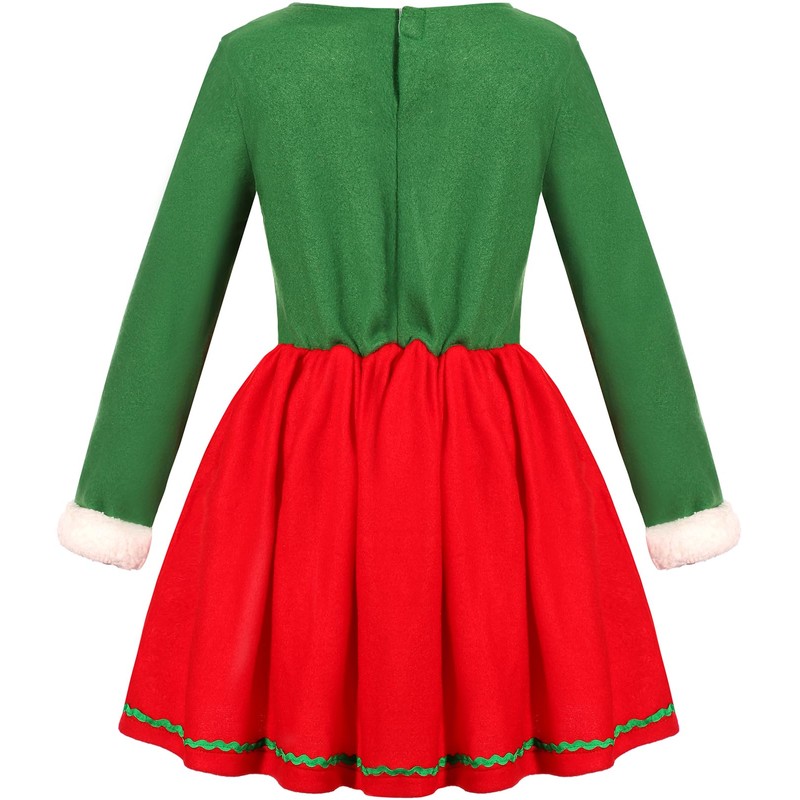 Disfraz de elfo de Navidad para niñas y niños (3-5T)