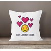 MoonWorks® Cushion Cover Gift Love Gamer Zocker Pixel Saying I