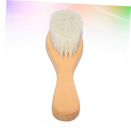 SHOWERORO Baby Hairbrush Comb Natural Wool Shampoo Bath Brush Gentle for Infants