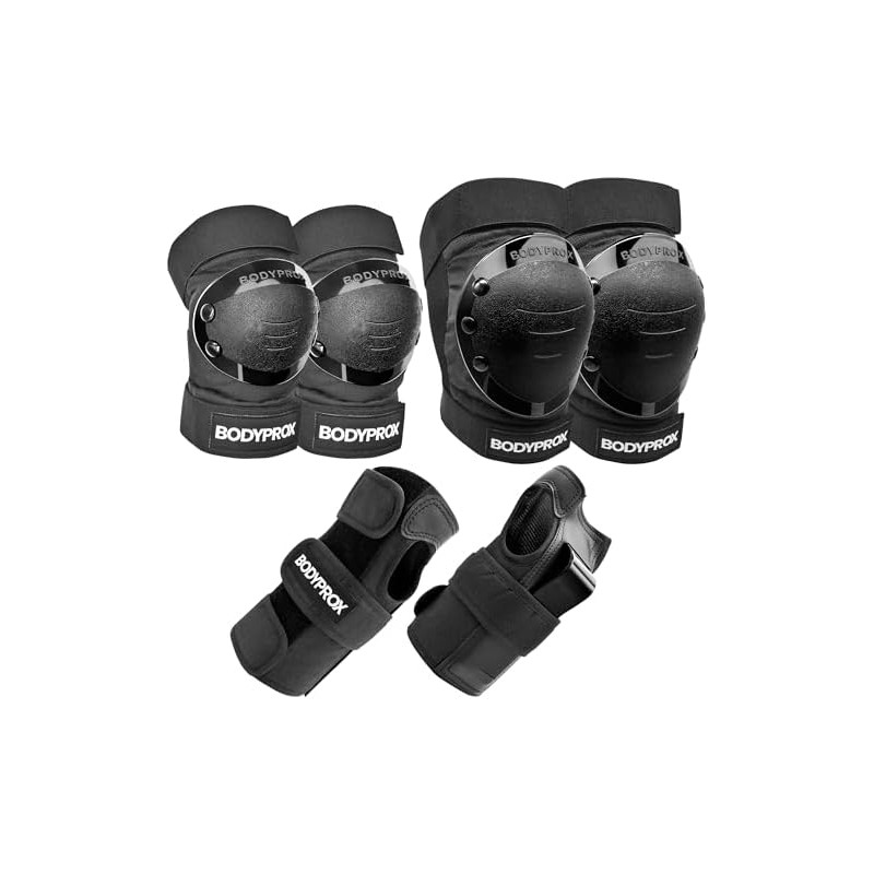 BODYPROX - Rodilleras y coderas para patinaje en línea, monopatín,
