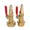 2pcs Brass Winterize Blowout Adapter 3/4 Internal and External Thread