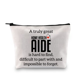 G2TUP HHA - Bolsa de accesorios de regalo para asistente de salud en el hogar, bolsa de cosméticos, regalo de agradecimiento para enfermeras de salud en el hogar, Ayuda a la salud en el hogar.