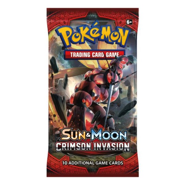 Pokemon TCG Sun & Moon Crimson Invasion Booster Sealed 10 Card PACK English