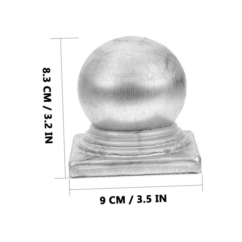 Tofficu 4pcs Decorative Ball Shape Fence Post Caps Post Covers