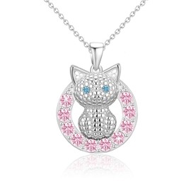 Cat Necklaces for Girls Cute Adjustable Birthday Gifts for Women Girls Daughter Granddaughter Niece 16+2 Inches