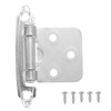 sourcing map 1/2 Inch Overlay Cabinet Hinges, 6 Pcs Self