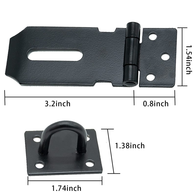 SZXMDKH Door Padlock Hasp,3 Inch Stainless Steel Padlock Hasp &