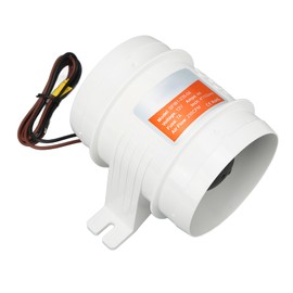 4in Inline Bilge Air Blower DC12V 235CFM High Air Flow Electric Marine In Line Fan for RVs Boats Yachts