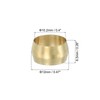 PATIKIL 10mm ID Brass Compression Sleeves, 40 Pieces Brass Compression