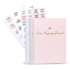 Graceful By Design Linen Bible Verse Mapping Journal - Premium Bible Study Journaling Kit (Soft Pink)
