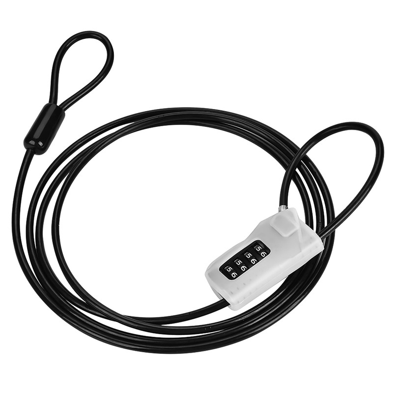 GIYO Anti theft 4-Digit Password Zinc Alloy Lock Steel Cable