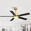 Ceiling Fans with LED Lights, 52 Inch 5-Blade Ceiling Fan