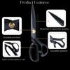 Professional Fabric Scissors - Heavy Duty Sewing Shears with High