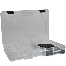 Gunki Jig Head Box 27.5 x 18.5 x 4.5 cm - Fishing Box for Lead Heads, Tackle Box for Spin Fishing, Accessory Box for Artificial Bait Fishing