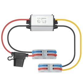 BEYIMEI Waterproof DC Converter 8-32V 12V/24V to 5V5A Voltage Step Down,Transformer with Fuse,Supply Module Buck Transformer, Voltage Reducer for Golf Cart, Forklifts Car