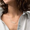 Initial Bar Necklace 18K Gold Plated Stainless steel Initial Necklace