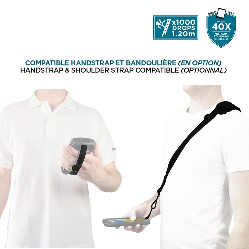 Mobilis Zebra TC15 - TN28 Black Hard Case Cover for