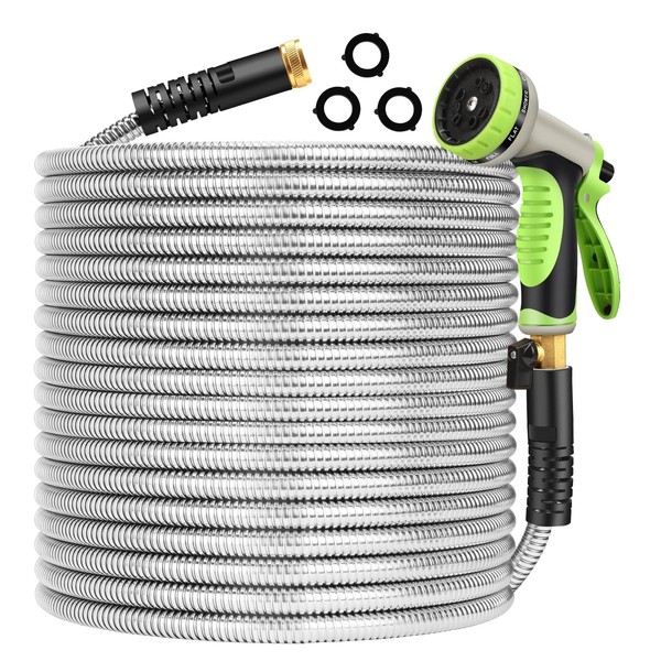 Kofero Metal Garden Hose 100ft Flexible Stainless Steel Water Hose