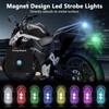 LECART 4 Pcs Magnetic Led Strobe Lights with Remote Control