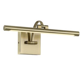 DESOOP - Luces de fotos para pared con cable duro, bronce antiguo, luz de arte regulable, iluminación LED para galería de pared, retrato de pared, 15.7 pulgadas, 7 W, 2700 K