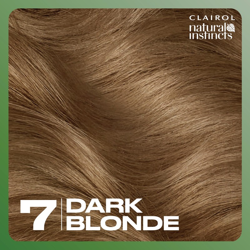Clairol Natural Instincts Demi-Permanent Hair Dye, 7 Dark Blonde Hair
