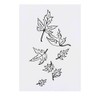 'Falling Leaves' Temporary Tattoo - Water Resistant, Skin-Safe, Non-Toxic Transfer