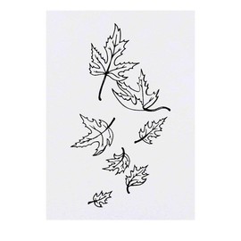 'Falling Leaves' Temporary Tattoo - Water Resistant, Skin-Safe, Non-Toxic Transfer (TO00025979)