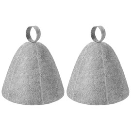 Pack of 2 Sauna Hat, Felt Men's Hat, Sauna Hat, Women's Felt Hat, Shower Cap, Felt Sauna Hat, Felt Cap Hat Funny Hat, Sauna Hats (Grey)