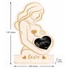 Baby Ultrasound Photo Frame for Pregnancy Keepsake - Wooden Sonogram