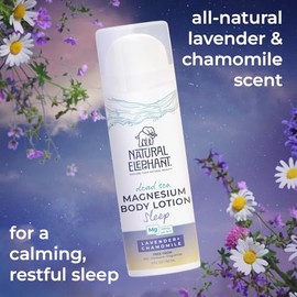 Natural Elephant Locin De Magnesio Del Mar Muerto  Hidratante Corporal Con Aroma A Lavanda Para La Hora De Dormir  Magnesio Tpico Con Minerales Del...