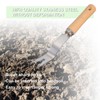 27cm Weed Puller Tool,Y-Shaped Manual Weed Puller with Wooden Handle,Stainless