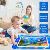 TOPJOWGA Water Mat Baby, Baby Water Play Mat, Inflatable Play
