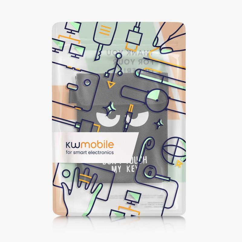 kwmobile Car Keychain Case for Car Keys - RFID Signal