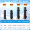 HTSPPXT Aquarium Heater, 100W/200W/300W/500W Adjustable Fish Tank Heater with Intelligent