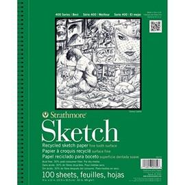 Strathmore Sketch Spiral Paper Pad 5.5x8.5-100 Sheets