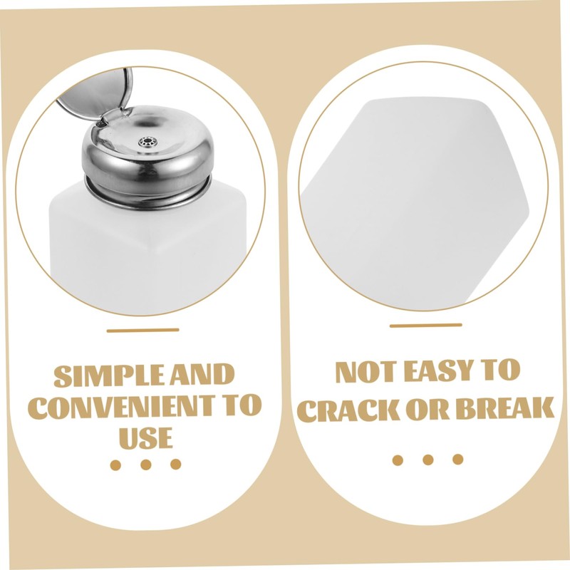 Ipetboom 2pcs Static Push Down Liquid Dispenser Bottles Refillable Press