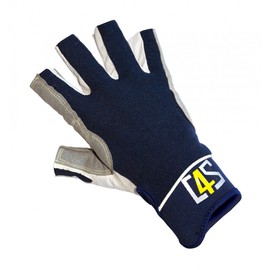 crazy4sailing Women's Men's Racing Sailing Gloves 5 Finger-Free, Colour: Navy Blue, Size: L