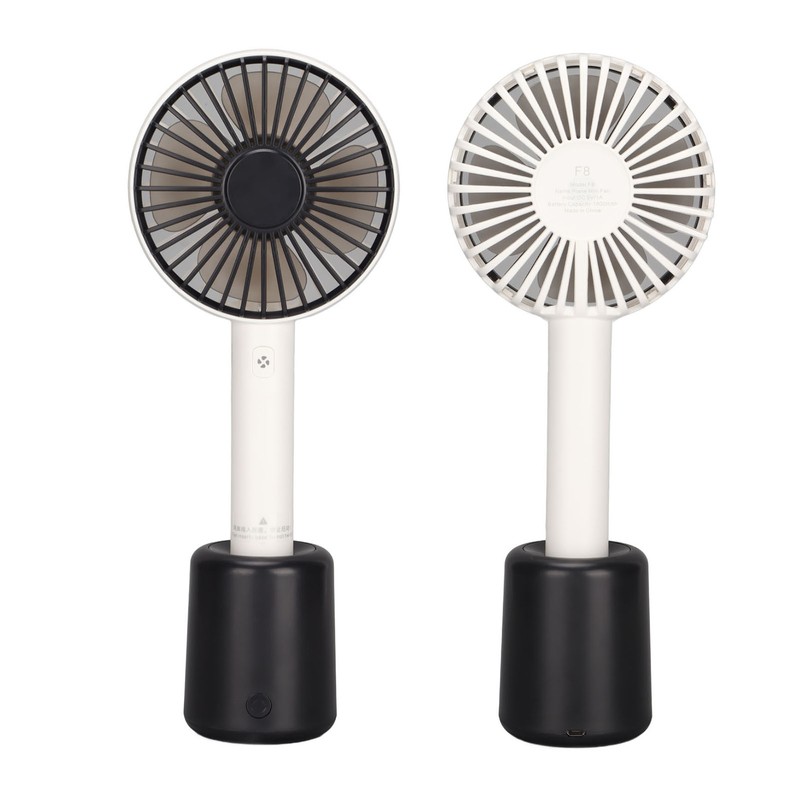 Portable Handheld Fan 3 Levels Automatic Shaking Head USB Rechargeable