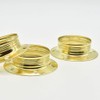 3 x Screw Ring E27 Diameter 60 mm Metal Brass-Coloured