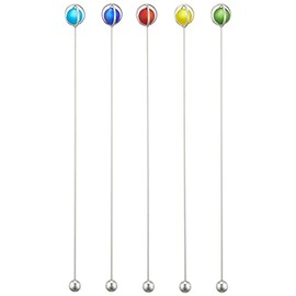 Nagao Planet Muddler, Red, Yellow, Green, Blue, Navy, Set of 5, Made in Japan