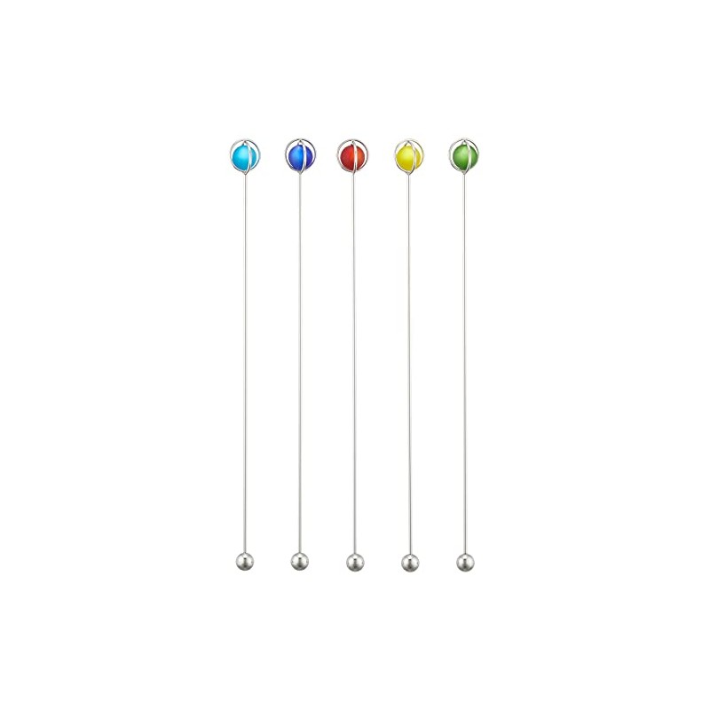 Nagao Planet Muddler, Red, Yellow, Green, Blue, Navy, Set of