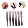 NOLITOY 6pcs Makeup Brush Beaded Headpiece Eye Make up Brushes